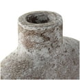 thumbnail image 5 of DecMode 12" Antique Style Textured Circle Donut Cream Ceramic Vase, 5 of 9
