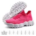 thumbnail image 4 of Zapatos livianos para caminar zapatos deportivos de malla cómodos para mujeres (42) Rose rojo rojo, 4 of 8