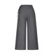 thumbnail image 4 of ICHUANYI Clearance Women's Casual Loose Pants High Waist Solid Color Cotton Linen Side Drawstring Belt Wide Leg Pants(Gray, XL) ICHUANYI WER2023080816454, 4 of 6