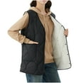 thumbnail image 2 of Ashirexll Womens Puffer Vest, Womens Winter Coats, Solid Color Down Filled Thick Warm Long Slim Fitting Tank Coats, 2 of 4
