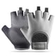 thumbnail image 1 of Guantes deportivos de medio dedo para fitness, para mujer, con almohadilla de palma engrosada, de silicona, con absorción de impactos, equipo de protección para la palma, guantes transpirables para, 1 of 2