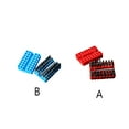 thumbnail image 2 of QualitChoice 33 Pcs Embout de Tournevis Électrique Hexagonal Fleur de Prunier Trois Griffes Accessoires Support à Dégagement Rapide Boîte Rouge, 2 of 6