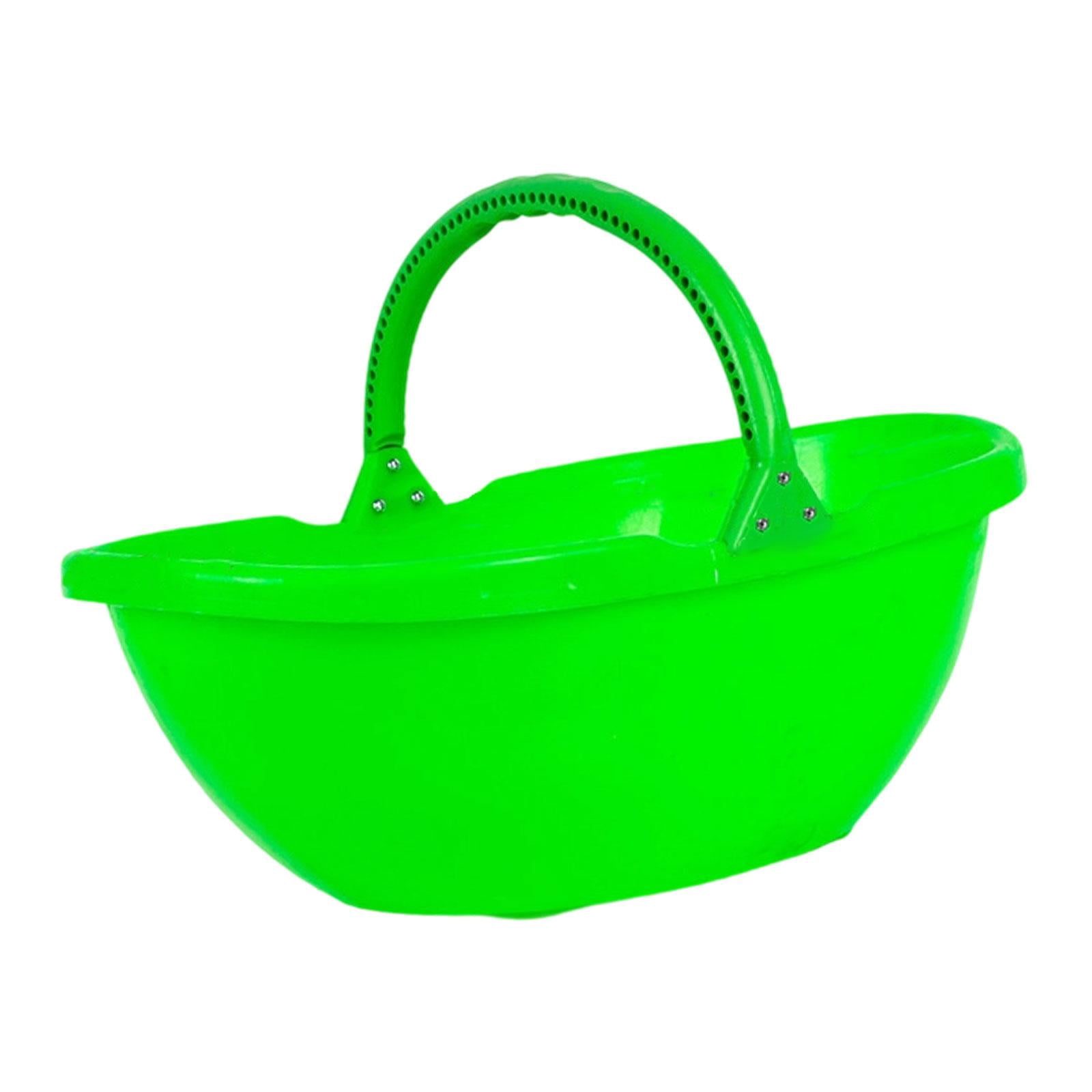 Miulika Garden Harvesting Basket, Picking Basket with Handle, Multipurpose Handheld Harvesting Tool for Lawn, Kitchen, Farm, Garden, Yard Green