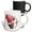Multicolor, variant on 3drose, Cute Little Boy Cupid Illustration, 11oz Two-tone Green Mug