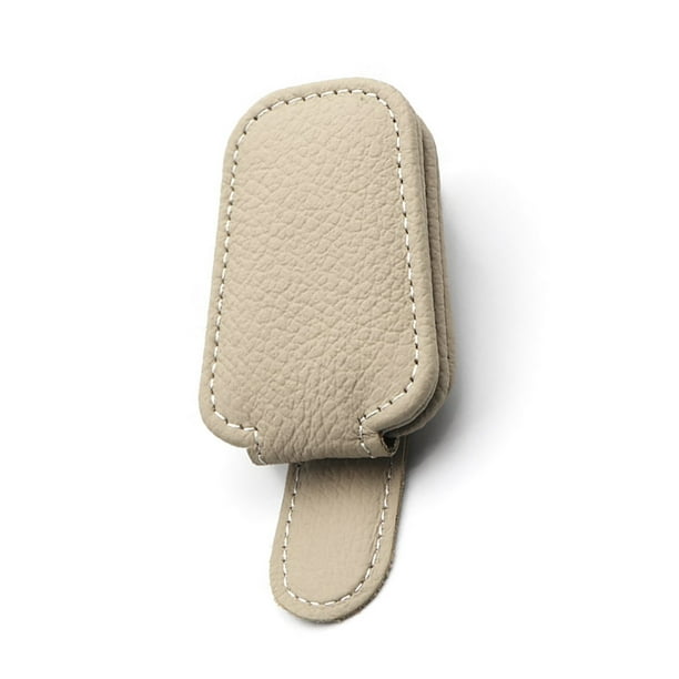 Sidaley Soporte para gafas de sol, soporte para gafas, suministros para coche, ahorro de espacio, colgador práctico para gafas, mano de obra Automoción decorativa y accesorios Albaricoque
