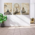 thumbnail image 4 of Zen Canvas Wall Art, Relax Refresh Renew Zen Art Wall Decor, Relaxing Spa Pictures Wall Decor, 3 Panel Peaceful Yoga Meditation Wall Art, Zen Wall Art for Bathroom Office, 12"x16", 4 of 6
