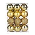 thumbnail image 1 of 24 Uds bolas de Navidad adornos navideños decoración del hogar decoraciones navideñas Adornos de de Navidad para año Nuevo hogar de Acción de Dorado, 1 of 8