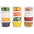 thumbnail image 5 of 25/50/100 Sets Plastic Food Containers with Lids 16 Oz Deli Storage Containers Disposable Soup Containers with Airtight Lids Leakproof Clear Takeout Container, Microwave Dishwasher Freezer Safe, 5 of 7