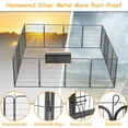 thumbnail image 6 of 40" Height Dog Playpen Outdoor, 16 Panels Dog Pen Dog Fence, Exercise Pen with Doors for Large/Medium/Small Dogs, Portable Pet Playpen for Yard, RV, Camping, Hammer Paint Finish, 6 of 10