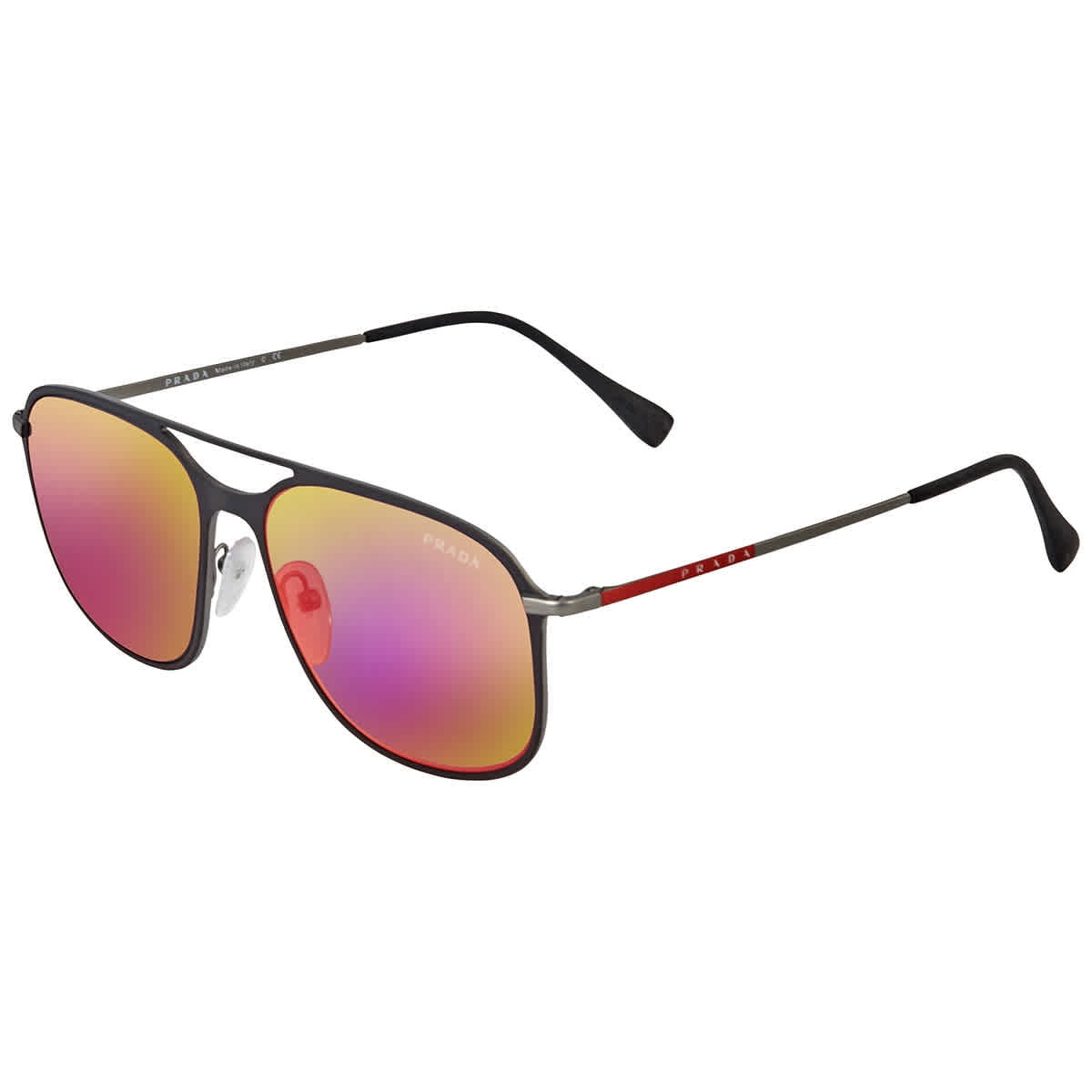 Prada Aviator Sunglasses with Dark Grey Mirror Blue Red Tints PR PS53TS 1BO9Q1 56 in Nepal at NPR 37577 Rating 5