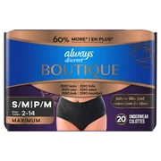 (4 pack) Always Discreet Boutique, Reimagined Adult Diapers for Women Size S/M, 20 Count