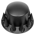 thumbnail image 4 of United Pacific 10342 Axle Hub Cover, Rear, Matte Black, Dome, with 33mm Spike Thread-On Nut Cover, 4 of 4