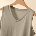 thumbnail image 4 of Gytharion Pj Tank Tops for Women Plus Size Summer Solid Casual Sleepshirt Fashion Loose Sleeveless V-Neck Pajama Shirt Soft Comfy Modal Loungewear, 4 of 6