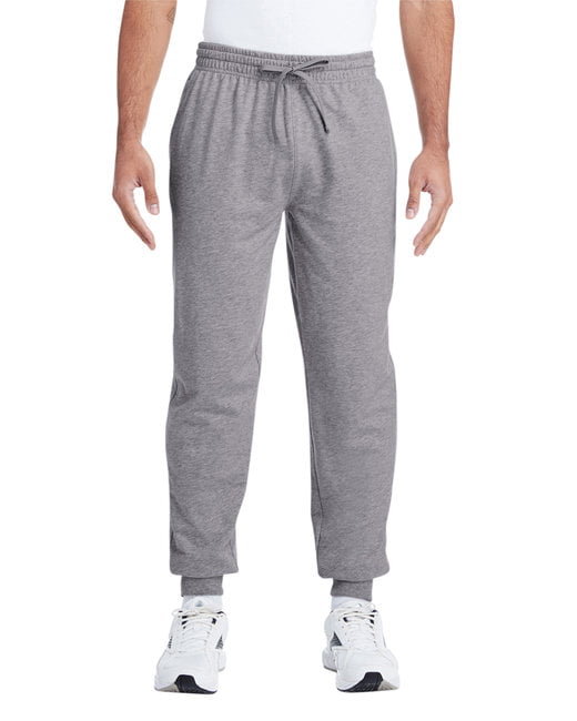 DARESAY 2 Pack of Mens French Terry Joggers Casual Active Gym Running Sweatpants with Zipper Pockets