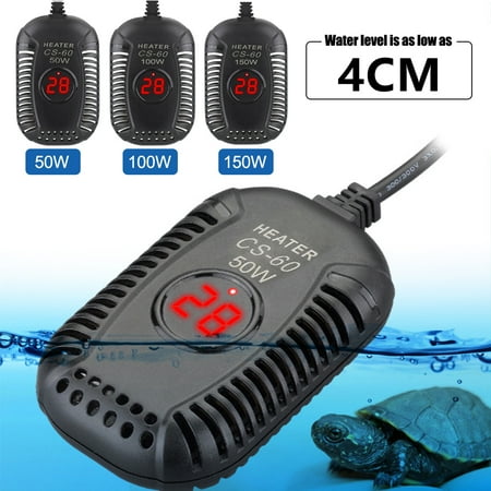 Aquarium Heater,150w Fish Tank Submersible Heater,Turtle Heat Rod with Temperature Display,2 PCS