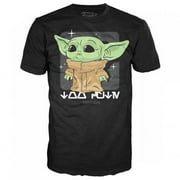 The Mandalorian 803142-XXXL The Mandolorian Baby Yoda Lookin Cute Black T-Shirt - 3XL