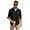Black, variant on Men's Casual Shirt Corduroy Plaid Button Down Work Shirt Jacket with Pocket Shirts