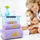 thumbnail image 4 of Set de toallas de microfibra Coral Velvet Dinosaur - Toalla de baño portátil de 3 piezas, toalla facial y bufanda - 35x75cm, 70x140cm, 25x50cm - Suave y absorbente de agua, 4 of 5