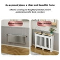 thumbnail image 3 of Radiator Shelf, Wood Plastic Panels Radiator Cover with Storage Table, Four-Sided Enclosure, Hollow-Out Design, for Home Office(90 * 90 * 25cm/35 * 35 * 10in), 3 of 6