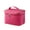 1-Hot Pink, variant on Makeup Bag Travel Cases Large Cosmetic Bag with Handle for Women and Girls Travel Toiletry Bag Makeup Brush Organizers Red