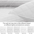 thumbnail image 6 of Exclusivo Mezcla White Twin Quilt Set, Box Pattern Ultrasonic Lightweight Bedspreads, Soft Coverlets Bedding Set with Pillow Sham, 6 of 6