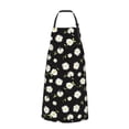thumbnail image 2 of Vsdgher Daisies Flowers Waterproof Apron with 2 Pockets Kitchen Chef Aprons Bibs for Grooming Cooking Baking Painting Gardening, 2 of 8