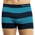 thumbnail image 2 of 6-Pack Men's Seamless Short Boxer Briefs Underwear, Awning Stripes Multi Color, 2 of 4