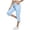 07# Sky Blue, variant on HKYNLAG Capri Pants for Women Petite Pull On Drawstring Elastic Waist Cargo Capris Lightweight Hiking Pants with Multi Pockets Mint Green 2XL
