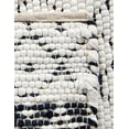 thumbnail image 7 of Unique Loom Chindi Trellis Collection Area Rug - Sand (8' x 10' Rectangle Ivory/Navy Blue), 7 of 7