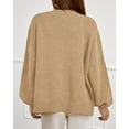 thumbnail image 6 of FreshPretty Chunky Cardigan Sweaters for Women Fall Fashion Button Lantern Long Sleeve Cable Knit Winter Coats Outerwear, 6 of 7