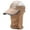 Khaki, variant on SPRING PARK Unisex Summer Outdoor Foldable Sun Cap Fishing Baseball Hat UV Sun Neck & Face Flap Full Coverage