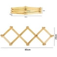 thumbnail image 5 of GIXUSIL 2Pcs Wooden Wall Hanger Expandable Coat Rack Accordion Design 10 Peg Hooks Storage Caps,Purses,Hats,Scarves,Mug,Towels,Umbrella Accessories, 5 of 7