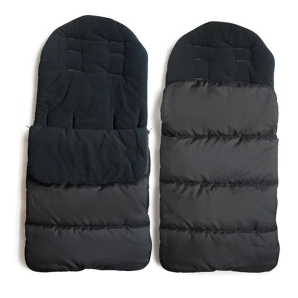 LeeQinersw Universal 3 in 1 Stroller Sleeping Bag, Winter Footmuff Cover Bunting for Baby Newborns - Black