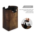 thumbnail image 3 of Yayeee Freestanding Laundry Hamper with Handle Collapsible Large Storage Basket for Clothes, Wood Grain, 3 of 7