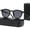 Bright Black Black Gray, variant on Retro Sunglasses Korean Fashion Simple Lightweight Eyewear with Resin Lens and PC Frame Street Shot Look Frame Width