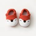 thumbnail image 2 of Wuxian Toddler Kids Slippers House Shoes Cute Cartoon Printing Slipper For Home Indoor Winter Bedroom Non Soft Warm Sport Sandals,Orange,12-24 Months, 2 of 6