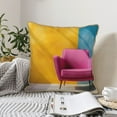 thumbnail image 4 of KLL Bright Pink Chair Decorative Throw Pillow Covers Velvet Soft for Couch Sofa Bedroom Living Room Outdoor (No pillow core)- 18"x18", 4 of 5