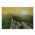thumbnail image 1 of Landscape Cutting Board, Famous Place in Jinshanling Rocky Fences Dreamy Surreal Image, Decorative Tempered Glass Cutting and Serving Board, Small Size, Green Earth Yellow, by Ambesonne, 1 of 1