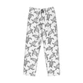 thumbnail image 6 of Uemuo Hand Drawn Turtle Pattern Men's Wide Leg Palazzo Lounge Pants with Pockets Light Weight Loose Comfy Casual Pajama Pants-, 6 of 9