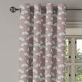 thumbnail image 2 of Ambesonne Botanical Grommet Curtain, Ginkgo Leaves Retro, 50" x 72", Mauve Taupe Mint Green, 2 of 6