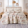 thumbnail image 3 of Regency Heights Twin Coastal Quilt Set for Dorm, 2-Piece Lightweight Beach Themed Quilt Coverlet Bedding Set, Nautical Bedspread Coverlet Bed Set with Sham for All Season, Beige, 3 of 10