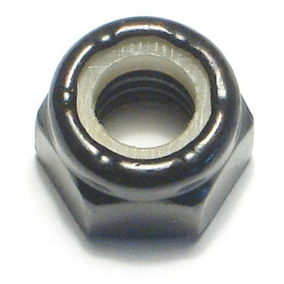 5/16"-18 Black Oxide Steel Coarse Thread Nylon Insert Lock Nuts LNZ-78 (8 pcs.)