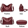 thumbnail image 5 of Bolso de hombro de piel auténtica para mujer, bolsos de mano de marca de lujo, bolsos cruzados para mujer, bolsos de mano y carteras de marcas famosas para mujer, 5 of 5