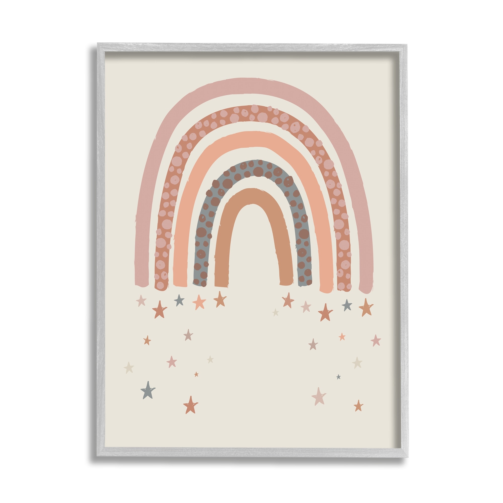 Desert Rainbow Falling Stars 24 in x 30 in Framed Painting Art Prints, by Stupell Home Décor