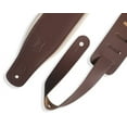 thumbnail image 3 of Levy's M26PD 3" Wide Top Grain Leather Guitar Strap Brown Cream, 3 of 3