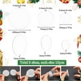 thumbnail image 2 of 1set 1 Box 30Pcs 2'' 3'' 4'' Large Round Acrylic Blanks Ornament Plastic Blank Keychains Bulk White Disc Holiday Clear Christmas Ornaments Blanks for Crafts Keychain Making DIY Deco Painting, 2 of 5
