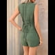 thumbnail image 5 of Conjuntos de Verano de 2 Piezas para Mujer, Conjuntos Cortos de Vacaciones, Conjuntos de con Botones, Conjuntos de Chaleco y Pantalones Cortos, Verde S, 5 of 6