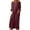 Wine, variant on JGTDBPO Summer Fall Dresses For Women Cotton Linen Shirt Dress Plus Size Casual Loose Maxi Long Pocket Dresses Solid Color Long Sleeve Round Neck Simple Long Shirt Daily Vacation Big Swing Dress