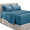 thumbnail image 1 of Juego de sábanas Hearth & Harbor Extra Deep Pocket Queen Blue, 1 of 8