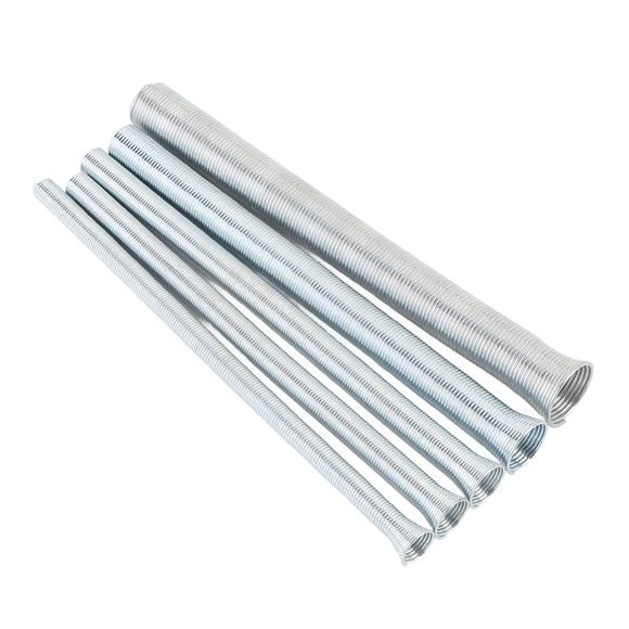 Kit 210mm Spring Tubing Benders Kit 1/4 5/16 3/8 1/2 and 5/8 Inch Metal Tube Bender Set for Copper Brass Aluminum and Thin Steel Tube